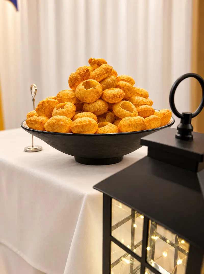 Bol de pani puri croustillants
